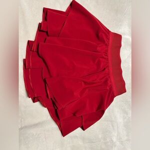 Discontinued Lululemon Court Rival Skirt Size 0 Dark Red